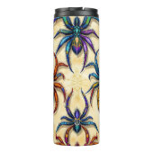 白にカラフルくもの巣を付けたゴシック風スパイダーパターン タンブラー (裏面)