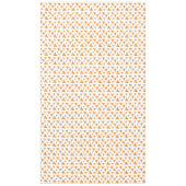 白にクールおもしろいのピザのスライス模様 テーブルクロス (正面)