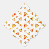 白にクールおもしろいのピザのスライス模様 フェイバーボックス (折り畳みなし)