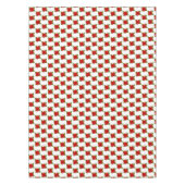 白にスタイリッシュ赤いポインセチアの花 テーブルクロス (正面)