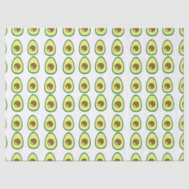 白にスライスしたグリーンアボカド 薄葉紙