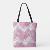 白にピンクの輝き。 トートバッグ (裏面)