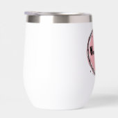 白にピンク色のボンジュール (右面)