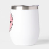 白にピンク色のボンジュール (左面)