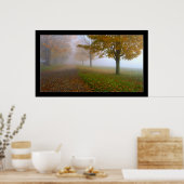 白にフェード ポスター (キッチン)