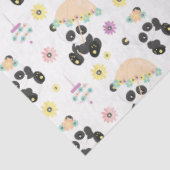 白に可愛いオリエンタルパンドラの模様 薄葉紙 (詳細)