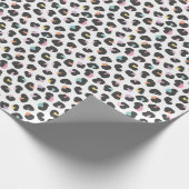 白に可愛いパステルヒョウ柄 ラッピングペーパー (角)