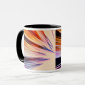 白に対するカラフルな抽象的対象 マグカップ (正面左)