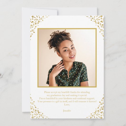 白に感謝していのラブアンドエクセンションキャップ金箔 招待状 (裏面)