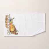 白に感謝の気持ちを込めたホルン バスタオルセット (ハンドタオル)