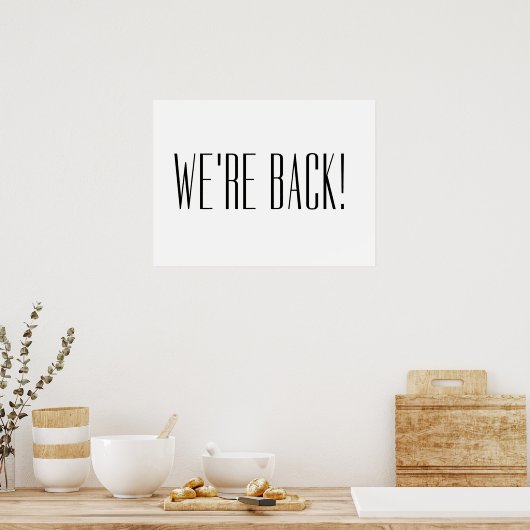 白に戻った ポスター (キッチン)