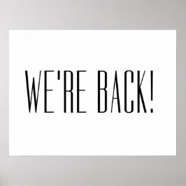 白に戻った ポスター