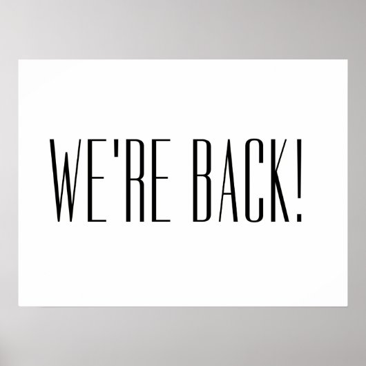 白に戻った ポスター (正面)