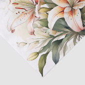 白に柔らかいユリの花 薄葉紙 (詳細)