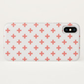 白に桃の水玉 Case-Mate iPhoneケース (裏面(横))