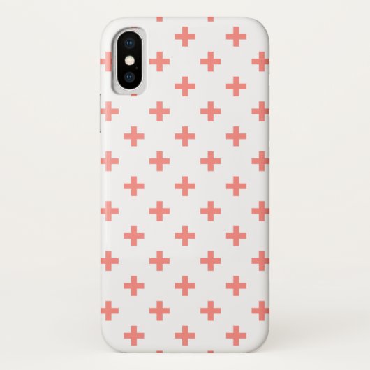 白に桃の水玉 Case-Mate iPhoneケース (裏面)