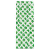 白に点々のある緑の星 ワインギフトバッグ (正面)