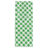 白に点々のある緑の星 ワインギフトバッグ (裏面)