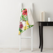 白に熱帯のミックスフルーツ、花離れや シェルパブランケット (インサイチュ)