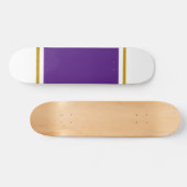 白に王室のは紫色の極太の中央 スケートボード (横)