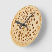 白に砕く ラウンド壁時計 (傾斜)