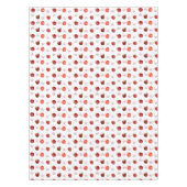 白に美しい赤りんご&リンゴの花 テーブルクロス (正面)