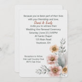 白に花を咲かせることを誓う 招待状 (正面/裏面)