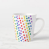白に虹のキャンディドット カフェラテマグ (右)