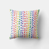白に虹のキャンディドット クッション (裏面)