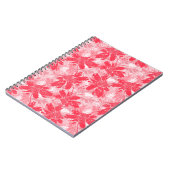 白に赤い花。 ノートブック (左側)