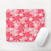 白に赤い花。 マウスパッド (マウス)