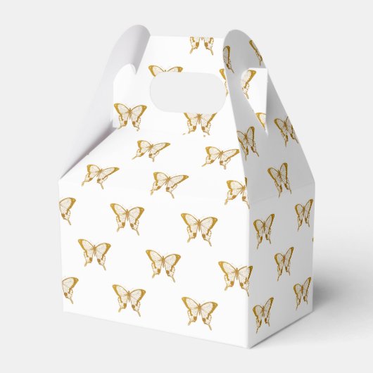 白に金箔の金箔の蝶 フェイバーボックス (裏面サイド)