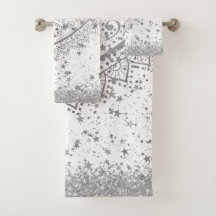 白に銀の星が輝く魅惑の曼荼羅