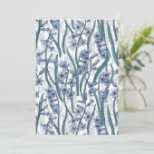 白に青いヒヤシンスの花 (スタンド正面)