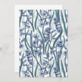 白に青いヒヤシンスの花 (正面/裏面)