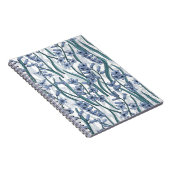 白に青いヒヤシンスの花 ノートブック (右側)