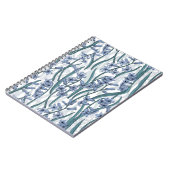 白に青いヒヤシンスの花 ノートブック (左側)