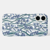 白に青いヒヤシンスの花 Case-Mate iPhoneケース (裏面 (横))