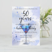 白に青いマルティニのカクテル 招待状 (スタンド正面)