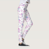 白に魔法の人魚の模様 レギンス (右)