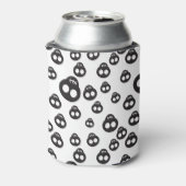 白に黒いスカルを付けたパターン 缶クーラー (缶裏面)