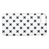 白に黒いポルカが交差 Case-Mate iPhoneケース (裏面(横))