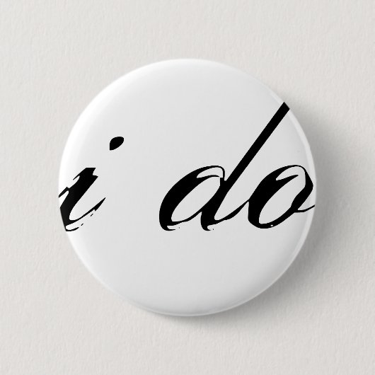 白に黒を固定する 缶バッジ (正面)