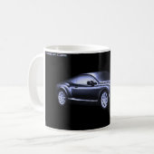 白に黒を塗ったスポーツ贅沢！ コーヒーマグカップ (正面左)