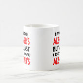 白にAlzheimersがあるかもしれません コーヒーマグカップ (中央)