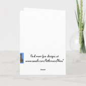 白のくまそしてシャムロック カード (裏面)