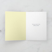 白のはしご感動的 カード (内部)