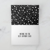 白のアビゲイルの名前コラージュ（黒） カード (内部)