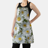 白のエレガントデイジー エプロン (インサイチュ)