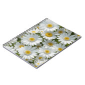 白のエレガントデイジー ノートブック (左側)